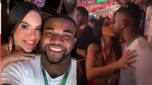 Beijo entre Davi e Tamires Assis aconteceu durante live