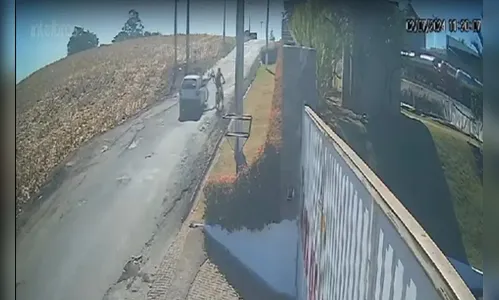 Câmera flagra acidente que deixou ciclista em estado grave em Marialva
