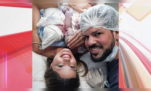 Biah Rodrigues e cantor Sorocaba publicam 1ª foto de gêmeos; veja