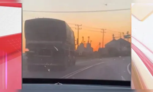 Caminhoneiro bêbado é preso por dirigir em 'zigue-zague' no PR; vídeo