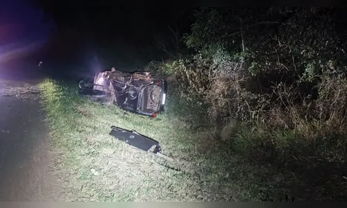 Jovem morre em capotamento provocado por motorista bêbado no PR