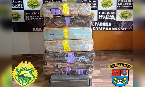 Polícia Militar apreende 154 kg de maconha em Manoel Ribas
