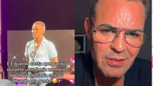 Eduardo revelou motivo de ficar paralisado em show