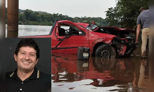 Empresário morre após carro cair de ponte na PR-486