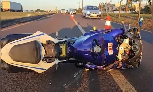 Grave acidente envolve duas motos na BR-277 no PR