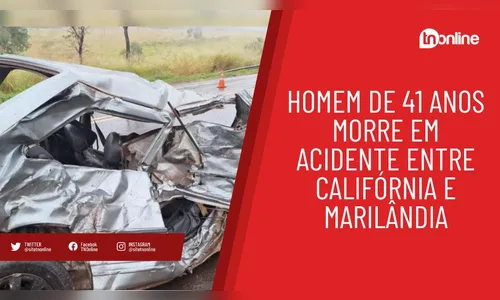 Homem de 41 anos morre em acidente na BR-376 em Califórnia
