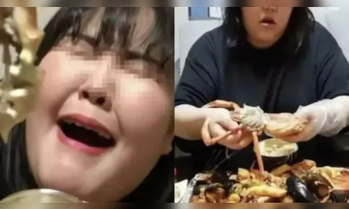 Influenciadora morre tentando comer 10 kg de comida durante live