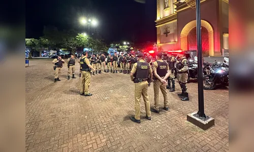 Polícia Militar realiza lançamento de operação no centro de Apucarana