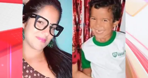 Mãe e filho foram mortos no quintal de casa