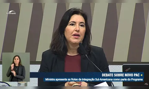 Simone Tebet dá detalhes sobre obras do Novo PAC no Senado