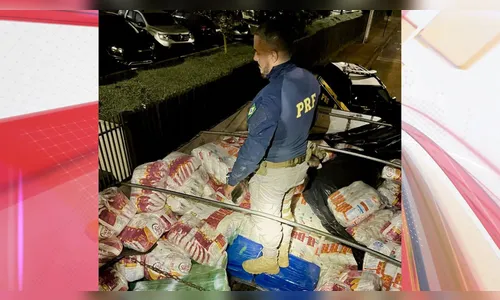 PRF apreende 1,5 tonelada de maconha em carga de farinha no Paraná