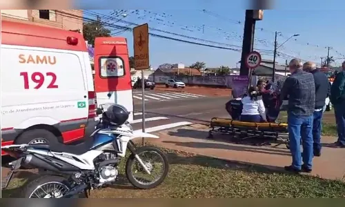 Adolescente com patinete elétrico é atropelada em Arapongas