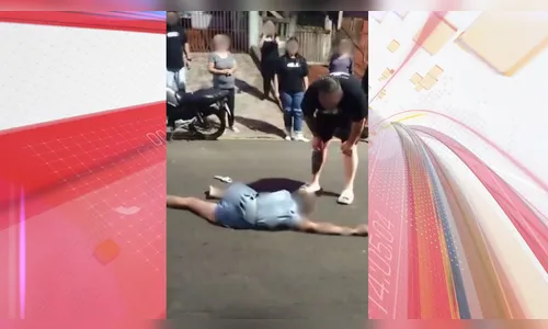 Motociclista atropela mulher no Jardim Ponta Grossa