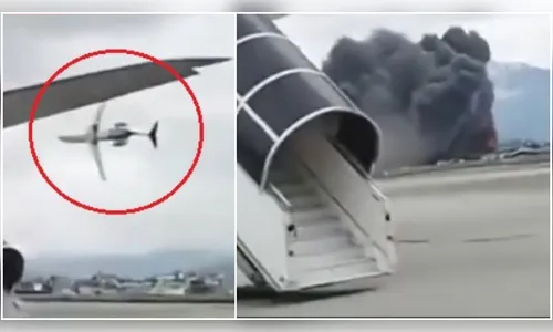 Avião cai logo após decolagem e mata 18 pessoas; vídeo mostra acidente