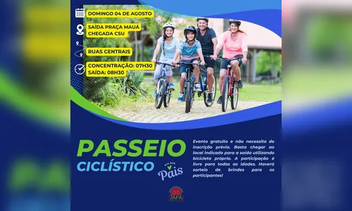 Arapongas celebra dia dos pais com passeio ciclístico especial
