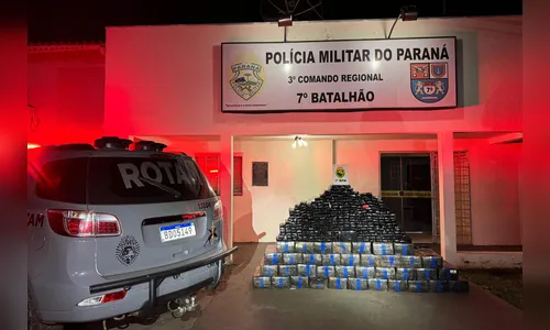 Polícia Militar do Paraná apreende 910 quilos de maconha