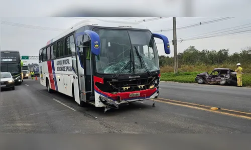 Ônibus da Prefeitura de Apucarana se envolve em acidente com morte