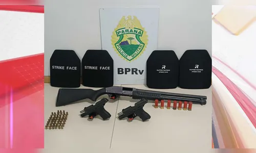 Homem é preso após disparar arma de fogo e agredir esposa na PR-323
