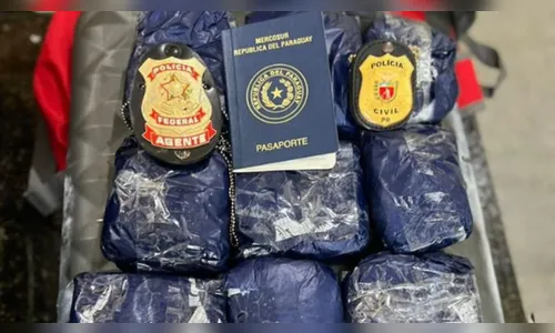 Passageiro é preso no PR transportando cocaína para Europa