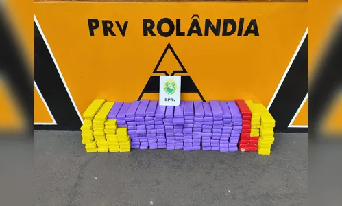 Polícia Rodoviária apreende 150kg de maconha em Rolândia