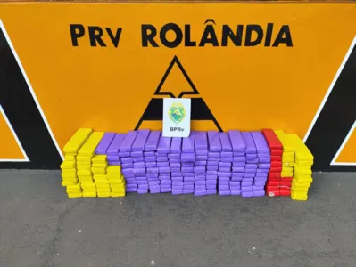 Polícia Rodoviária apreende 150kg de maconha em Rolândia