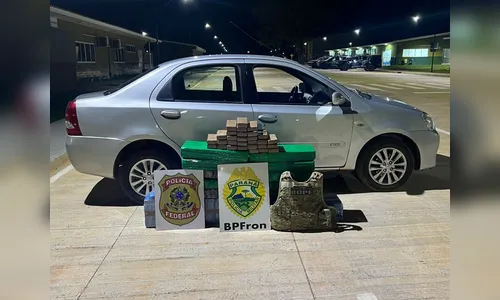 Policiais apreendem carro com mais de 200 kg de maconha no PR