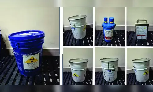 PM encontra recipientes de material radioativo furtado e prende três