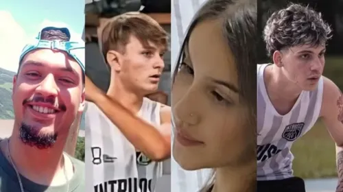 Samuel, Enzo, Milena e Deivid morreram em um acidente de trânsito