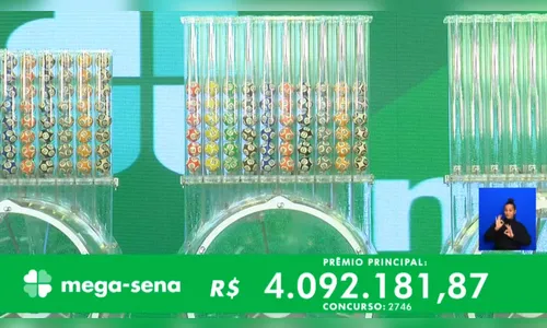 Ninguém acerta as seis dezenas da Mega-Sena; prêmio vai a R$ 9 milhões