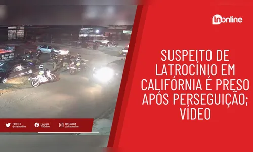 Suspeito de latrocínio em Califórnia é preso após perseguição; vídeo