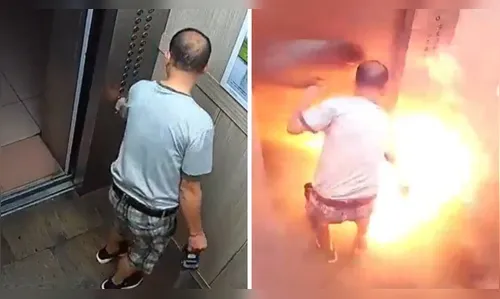 Explosão em elevador mata homem carbonizado; vídeo mostra tragédia