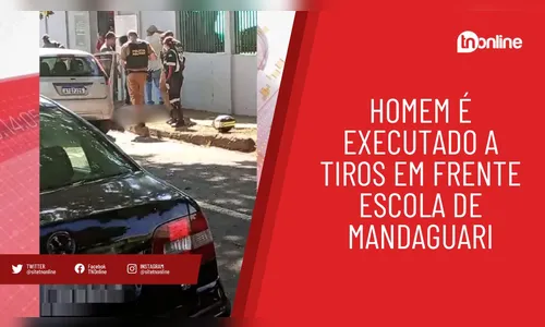Urgente! Homem é morto a tiros em frente à escola em Mandaguari
