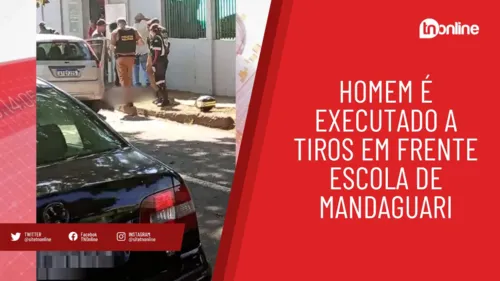 Urgente! Homem é morto a tiros em frente à escola em Mandaguari