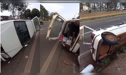 Vídeo mostra acidente na BR-376 em Apucarana