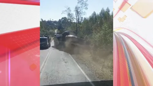 Vídeo mostra tragédia sendo evitada em rodovia do Paraná
