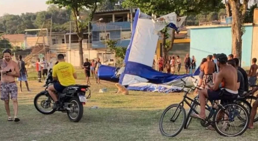 A queda da aeronave ocorreu em Nova Iguaçu, Baixada Fluminense