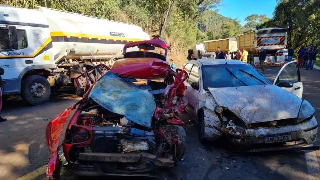 Acidente foi por volta das 9 horas em Laranjeiras do Sul