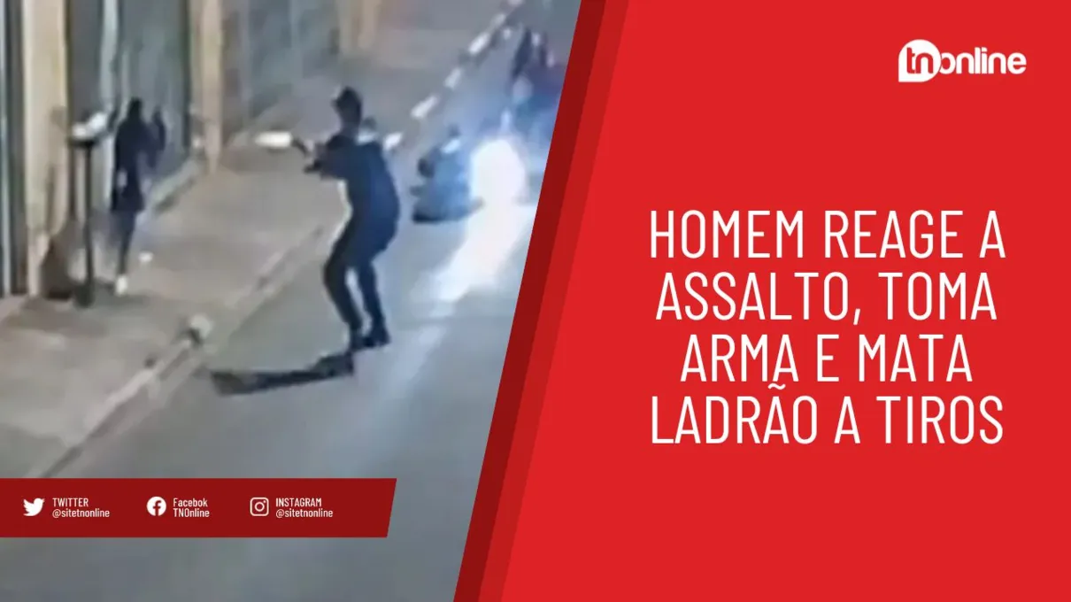 Homem reage a assalto, toma arma e mata ladrão a tiros