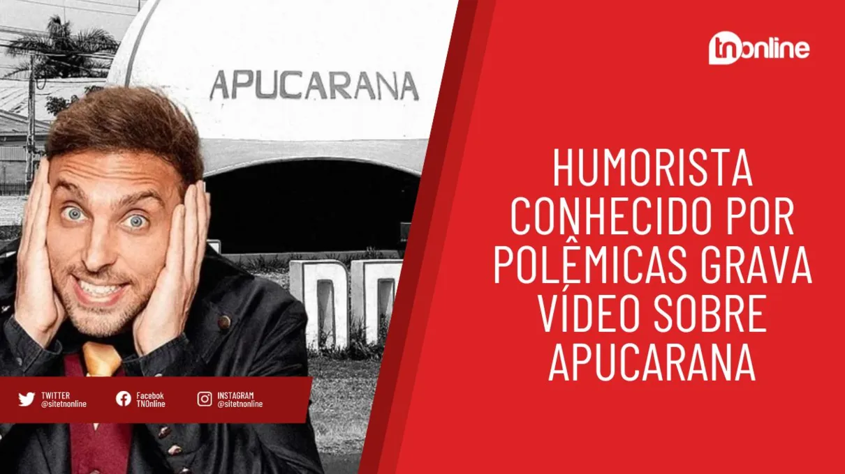 Humorista Léo Lins anuncia show em Apucarana