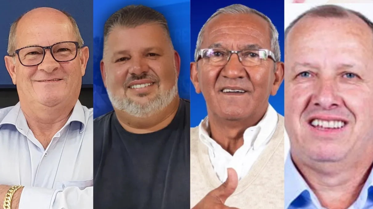 Natal Casavechia (PSD), Maurício Bueno (PSDB), Baianinho (UNIÃO) e João Bigato (PP)