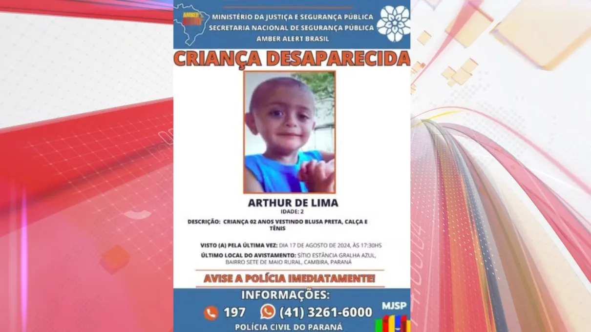 PR usa Amber Alert em redes sociais em caso de menino desaparecido