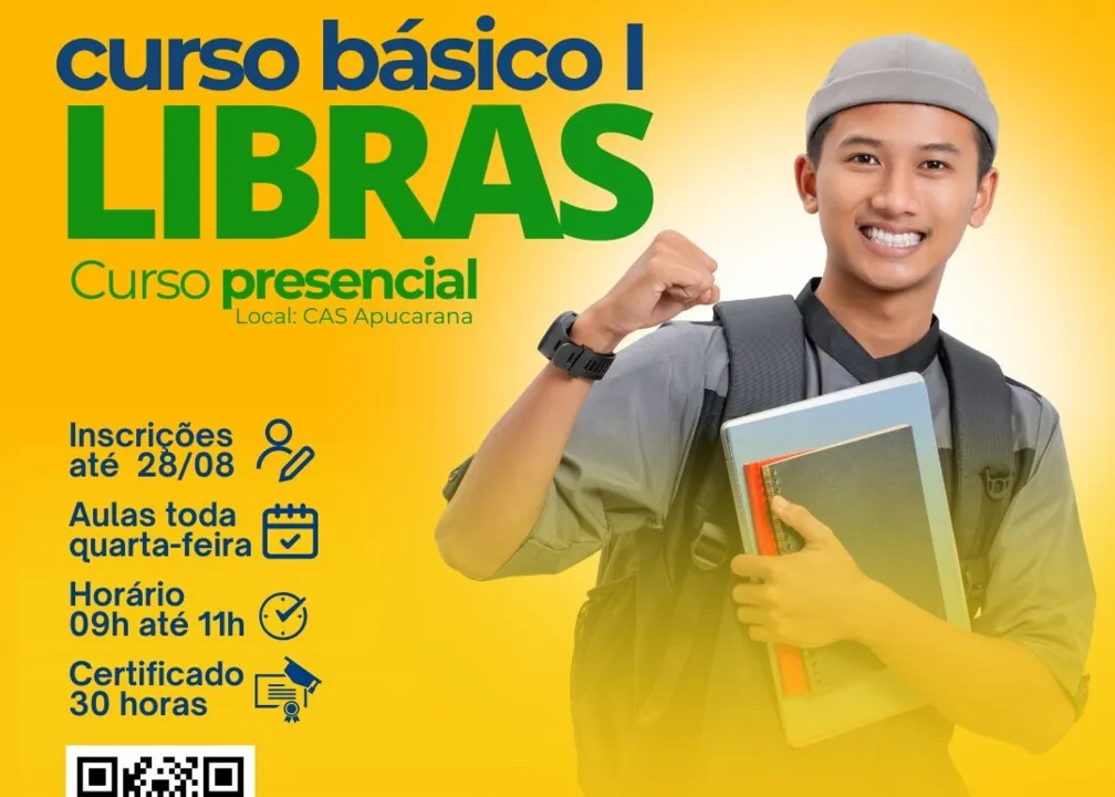 Um dos cursos disponíveis para inscrição é o básico I