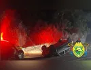 Capotamento na PR-466 em Lidianópolis deixa motorista ferido