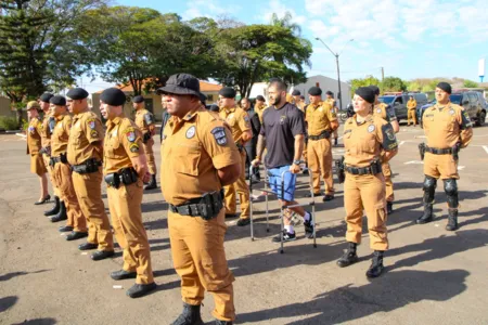 7ª Companhia Independente de Polícia Militar (7ª CIPM) de Arapongas realizou uma solenidade em comemoração aos 170 Anos da Polícia Militar