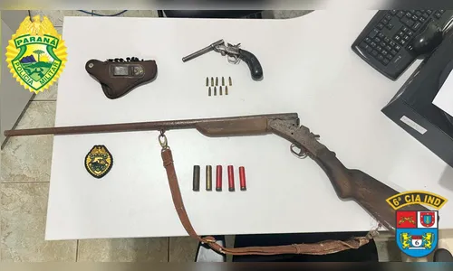 Homem é preso por posse de armas e lesão corporal em Ivaiporã