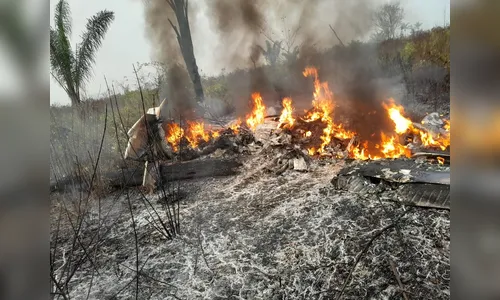 Avião de pequeno porte cai em fazenda; não há sobreviventes