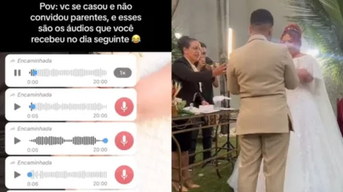 A agente de call center Lara Cristina decidiu não convidar alguns parentes para seu casamento