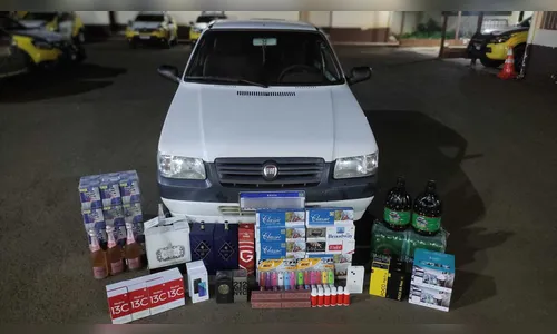 Polícia de Ivaiporã apreende produtos de descaminho em abordagem