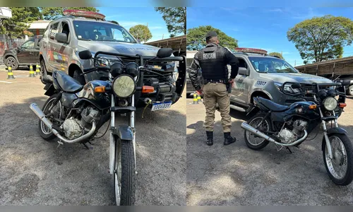 Adolescente é apreendido com motocicleta furtada em Apucarana
