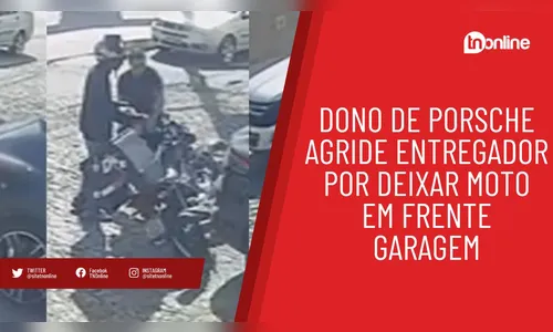 Dono de Porsche agride entregador por deixar moto em frente garagem